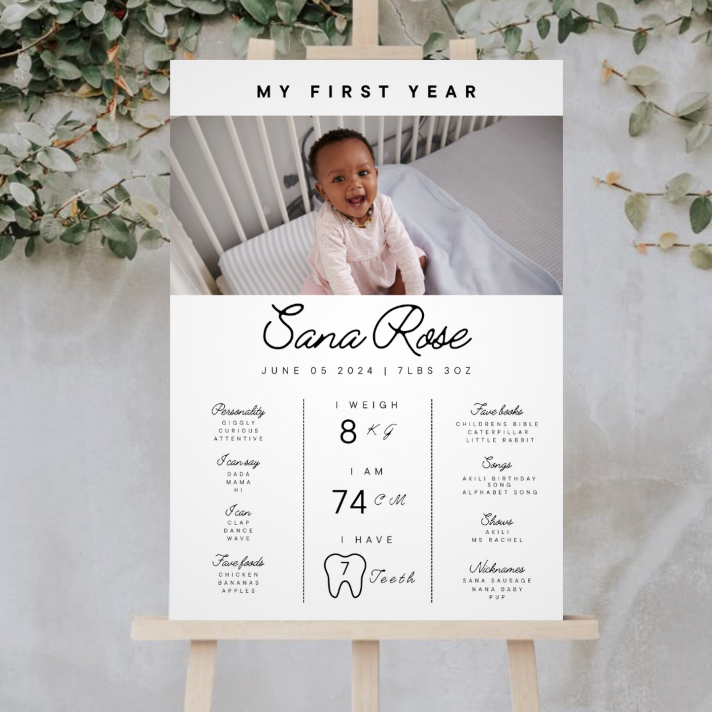 My First Year - Welcome Sign | Event Signage
