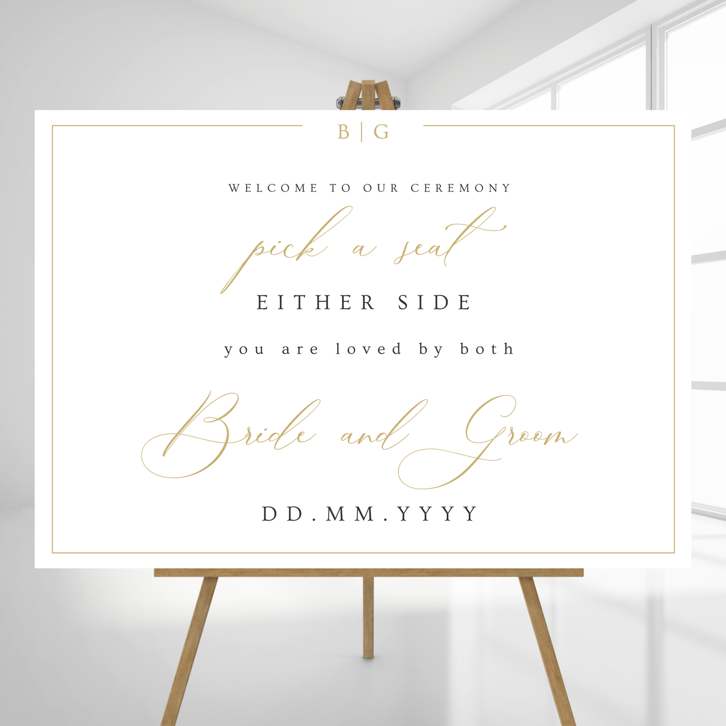 Welcome & Ceremony Sign Wedding Bundle