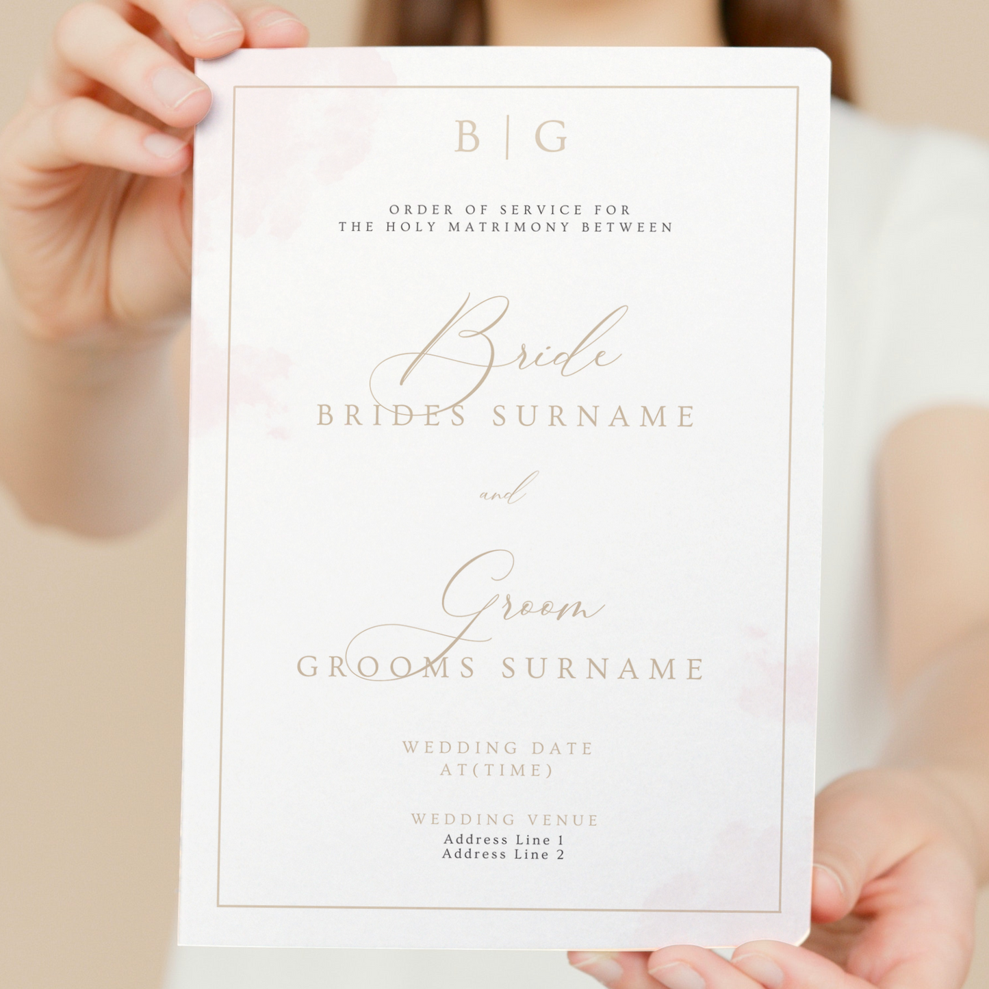 Order of Service brochures | 8 pages
