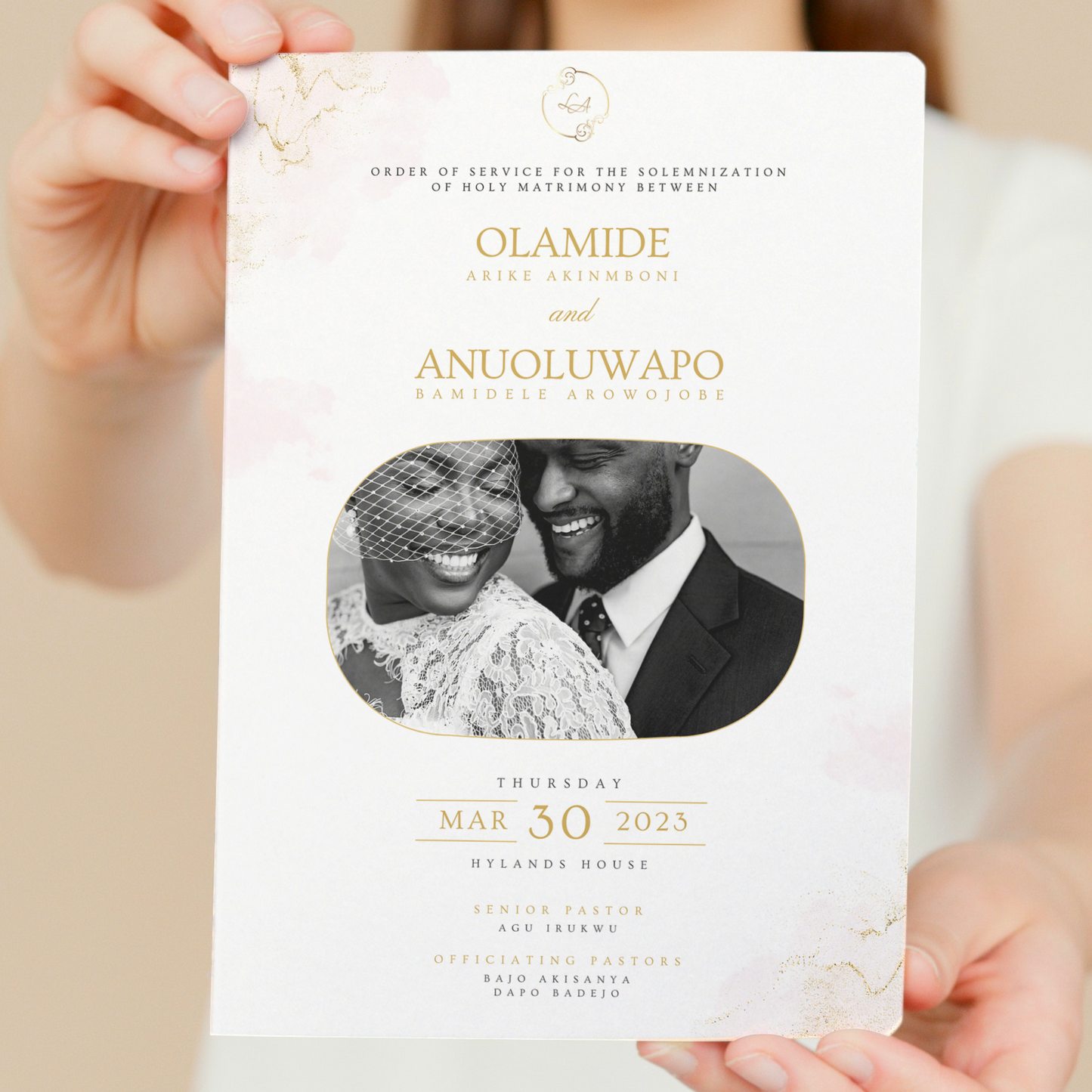 Order of Service brochures | 8 pages