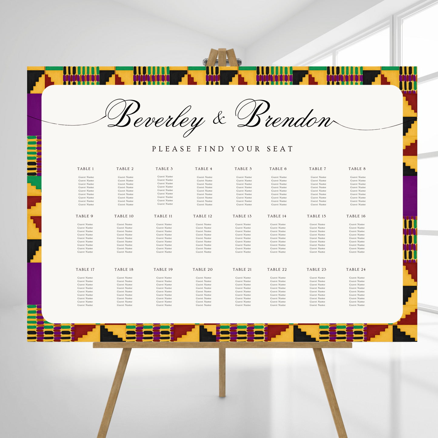 The Ohema Seating Chart | Ghana Traditional