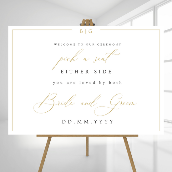 Welcome & Ceremony Sign Wedding Bundle