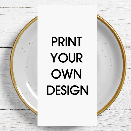 Print your own design | Personalised Individual Menu