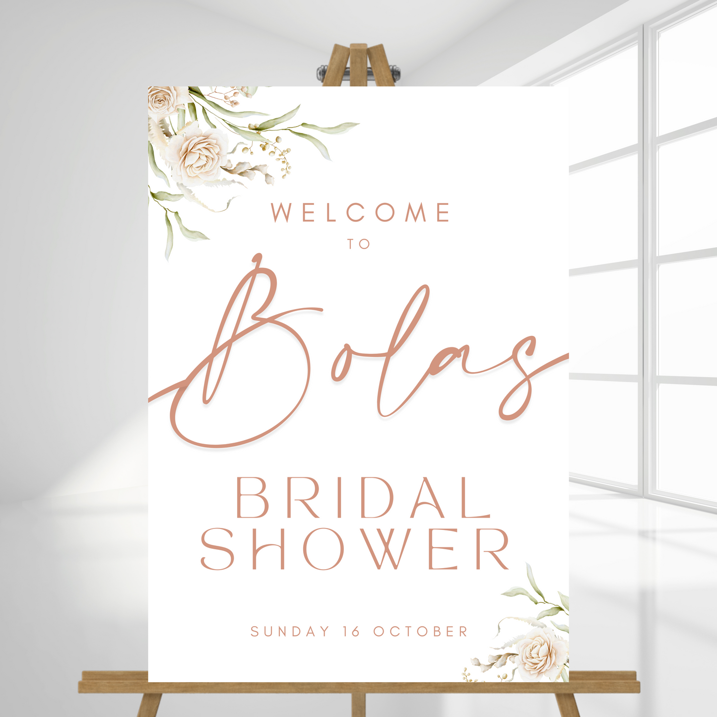 Bridal Shower Welcome Sign | Pretty 'n'Pink