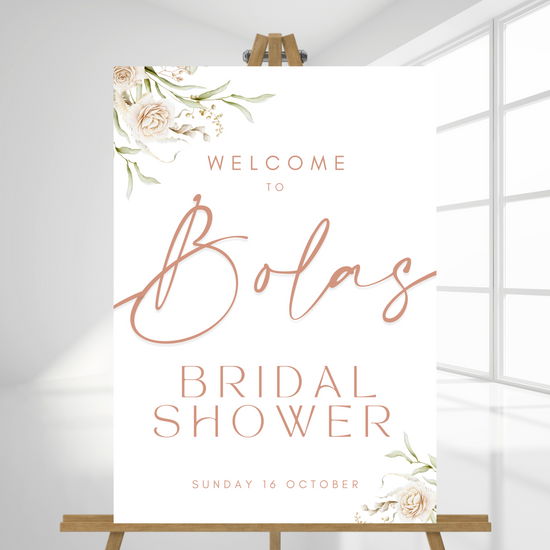 Bridal Shower Welcome Sign | Pretty 'n'Pink
