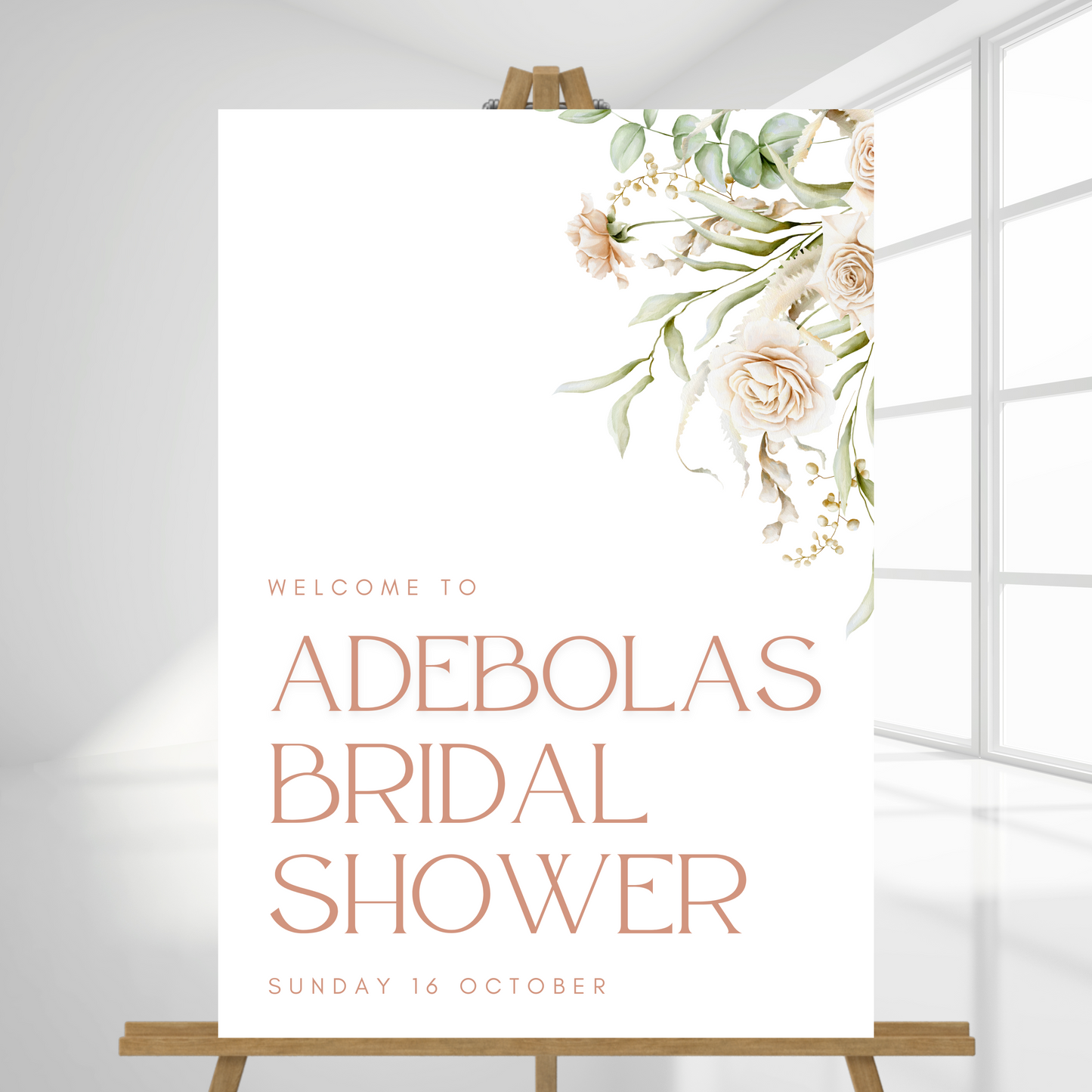 Bridal Shower Welcome Sign | Pretty'n'Pink 2