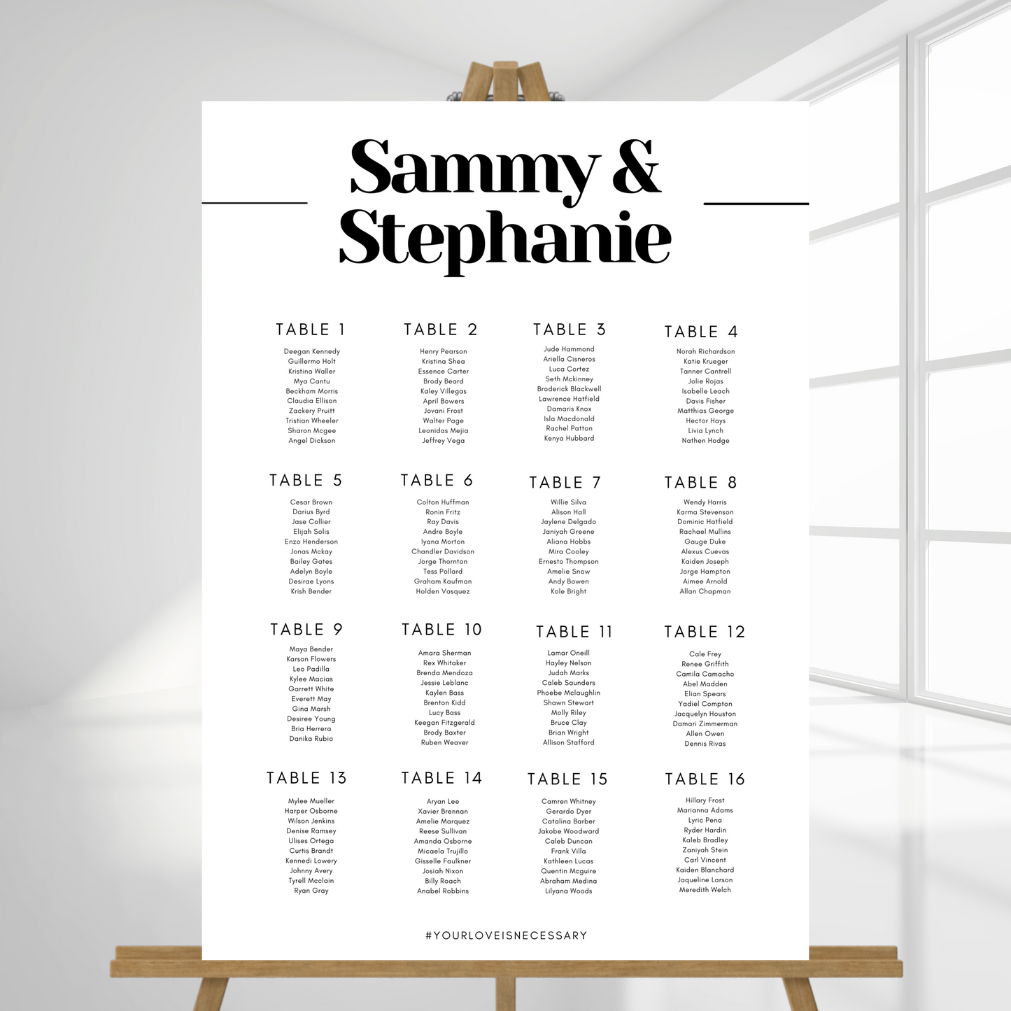Load image into Gallery viewer, Minimalist Seating Plan | Table Plan
