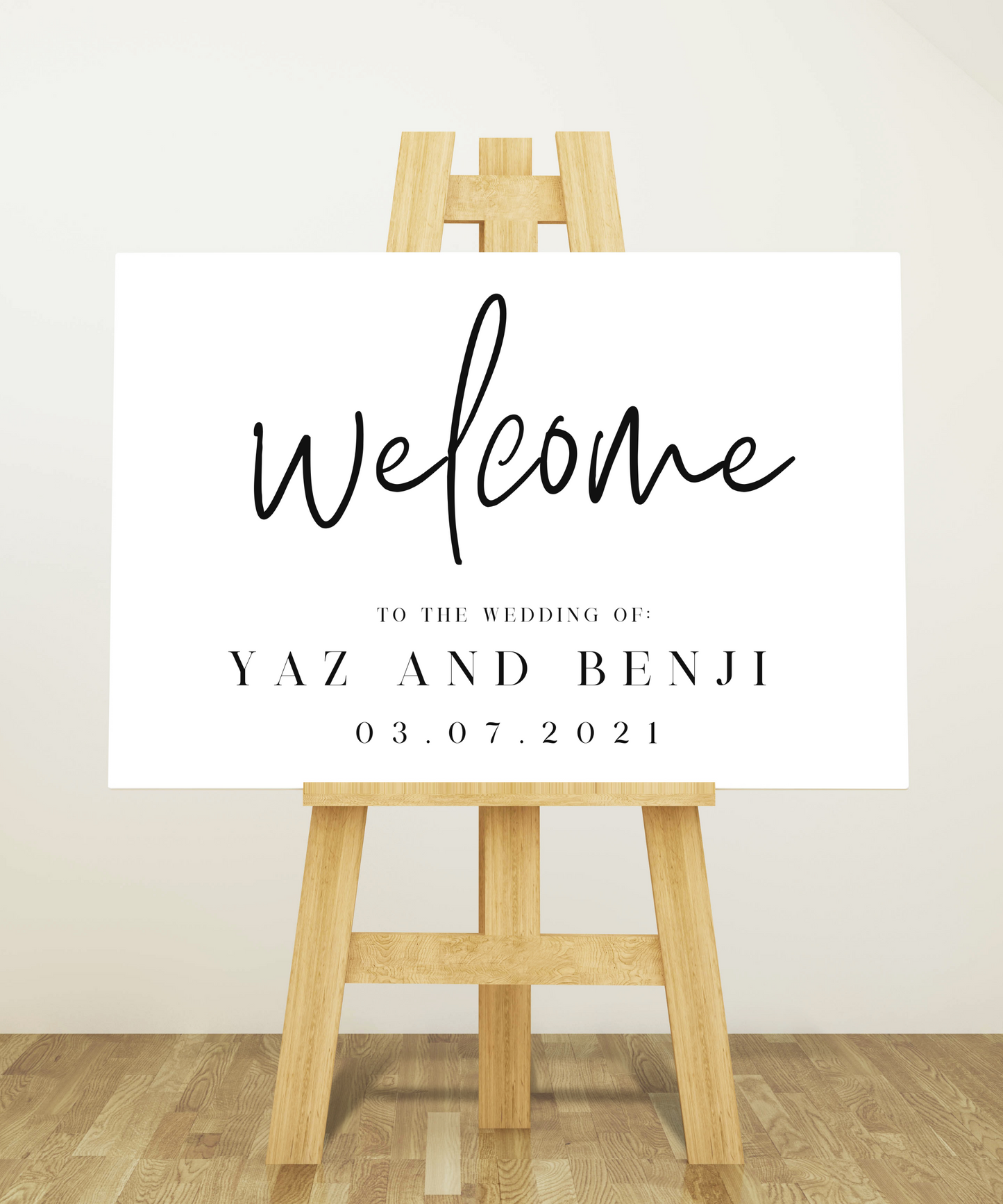 A2 Welcome Sign Template